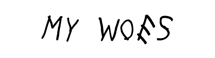 MY%2BWOES With My Woes Font