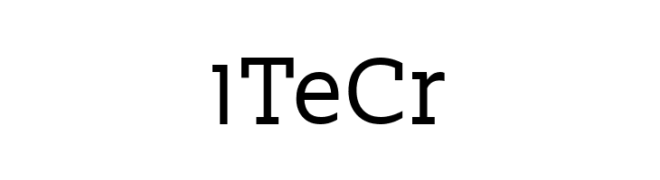 1TeCr Slabo 13px Font