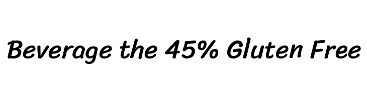Beverage%2Bthe%2B45%2525%2BGluten%2BFree Sriracha Font