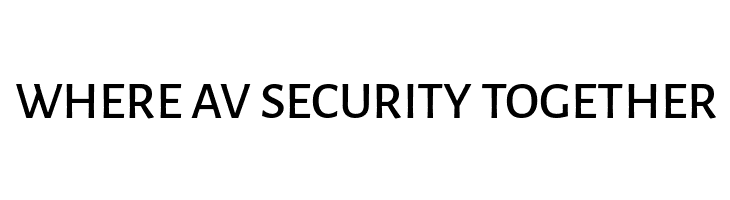 WHERE%2BAV%2BSECURITY%2BTOGETHER Alegreya Sans SC Medium Font
