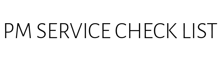 PM%2BSERVICE%2BCHECK%2BLIST Alegreya Sans SC Light Font