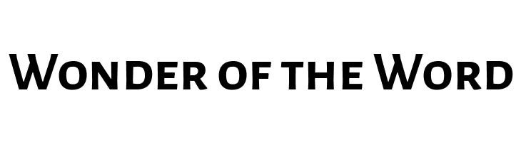 Wonder%2Bof%2Bthe%2BWord Alegreya Sans SC Bold Font