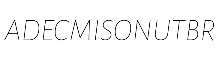 Alegreya Sans SC Thin Italic  Free Fonts Download