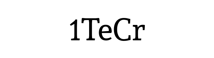 1TeCr Sura Font