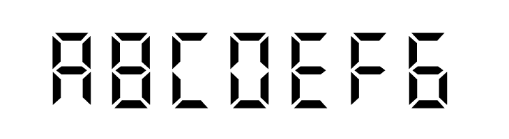 Digital Numbers  Free Fonts Download