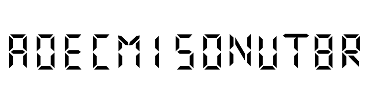 Digital Numbers  Free Fonts Download