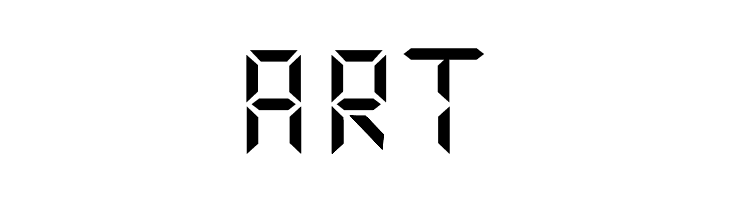 Digital Numbers  Free Fonts Download