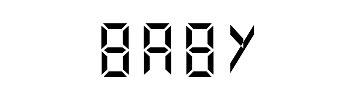 Digital Numbers  Free Fonts Download