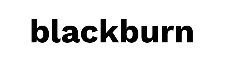 blackburn Work Sans Bold Font