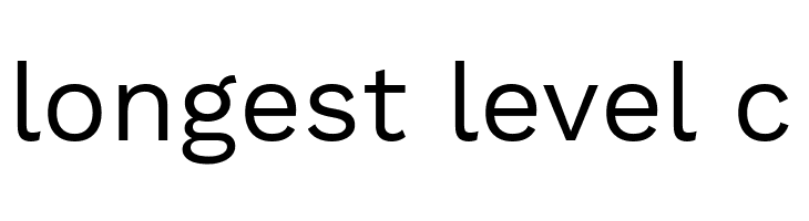 longest%2Blevel%2Bc Work Sans Font