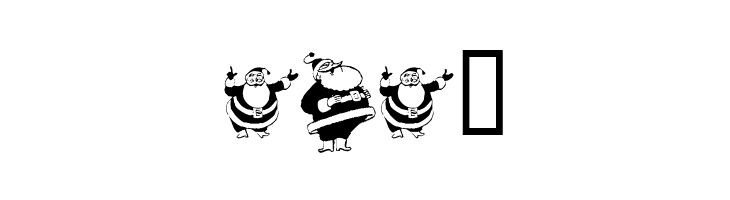 KR Eight Santas  Free Fonts Download