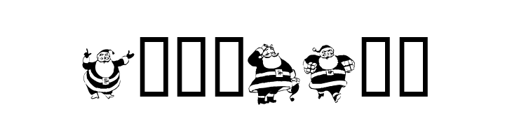 KR Eight Santas  Free Fonts Download