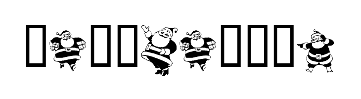 KR Eight Santas  Free Fonts Download