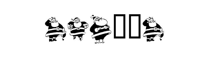 KR Eight Santas  Free Fonts Download