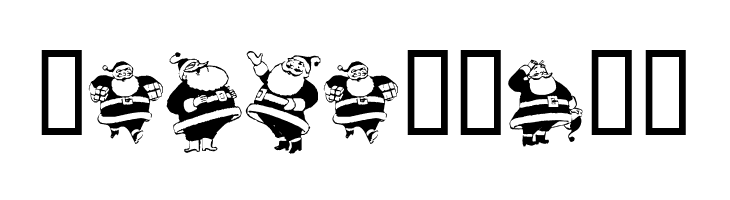KR Eight Santas  Free Fonts Download