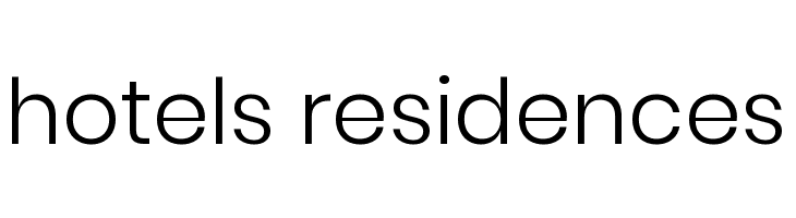 hotels%2Bresidences Poppins Light Font