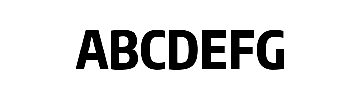 ABCDEFG Encode Sans Compressed ExtraBold Font
