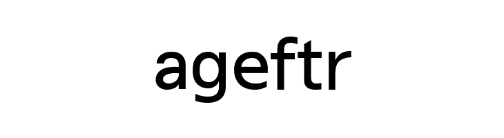 ageftr SeoulNamsan B Font