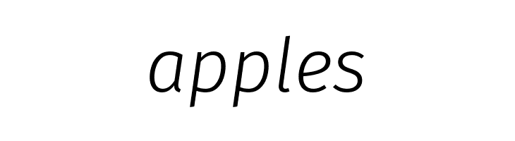 Fira Sans Light Italic  Free Fonts Download