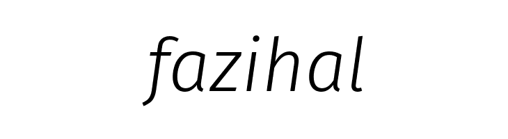 Fira Sans Light Italic  Free Fonts Download