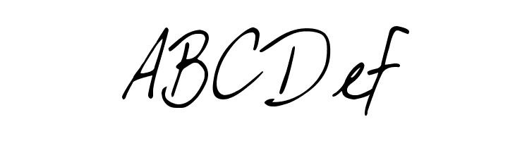 DJB My Boyfriend's Handwriting  Free Fonts Download