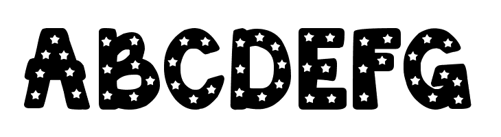 DJB Starry Starry Font  Free Fonts Download