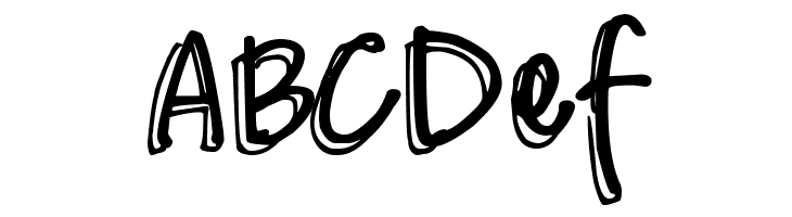 DJB Me and My Shadow  Free Fonts Download