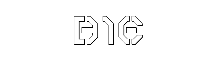 Year 3000 Outline  Free Fonts Download