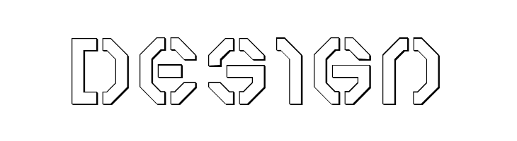 Year 3000 Outline  Free Fonts Download