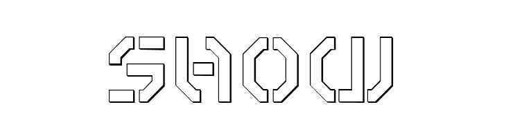 Year 3000 Outline  Free Fonts Download