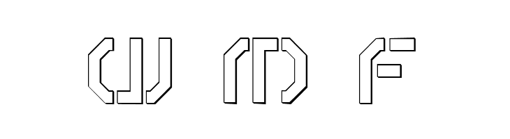 Year 3000 Outline  Free Fonts Download