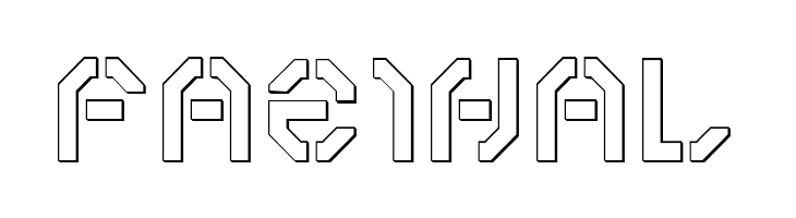 Year 3000 Outline  Free Fonts Download