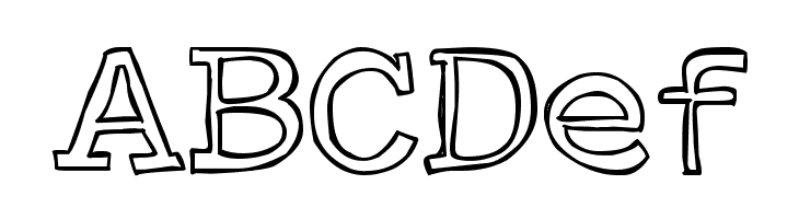 DJB Just an Outty  Free Fonts Download
