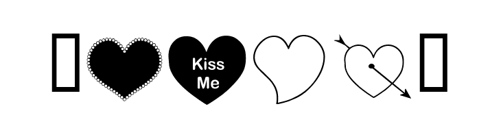 ap_justhearts  Free Fonts Download