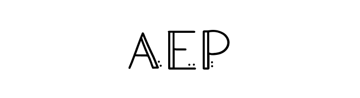 ALLinedAndDotted  Free Fonts Download