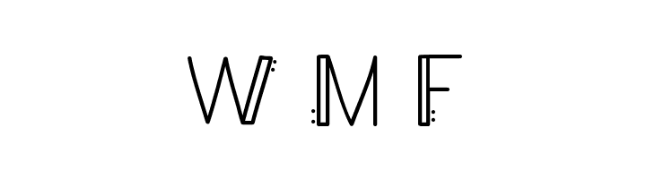 ALLinedAndDotted  Free Fonts Download