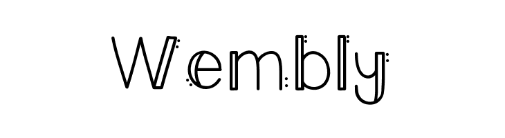 ALLinedAndDotted  Free Fonts Download