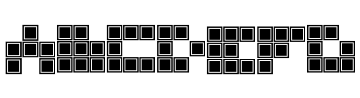 Blocky Outlined  Free Fonts Download