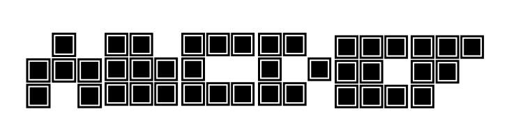 Blocky Outlined  Free Fonts Download