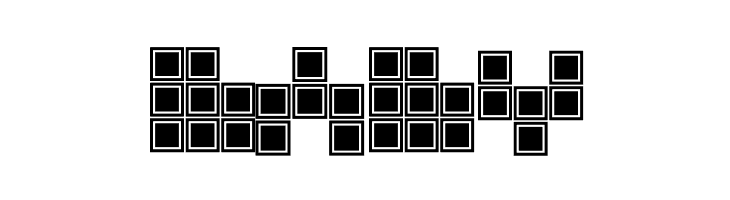 Blocky Outlined  Free Fonts Download