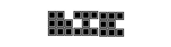 Blocky Outlined  Free Fonts Download