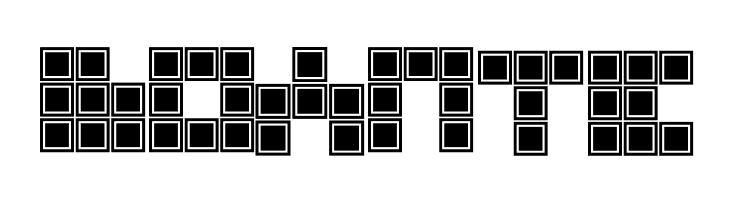 Blocky Outlined  Free Fonts Download