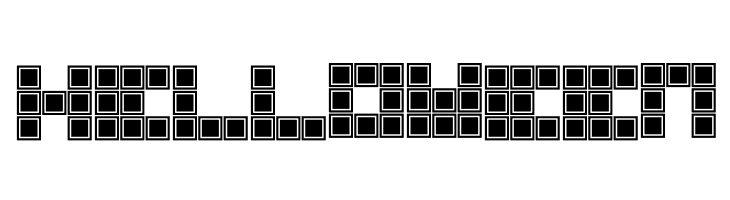 Blocky Outlined  Free Fonts Download
