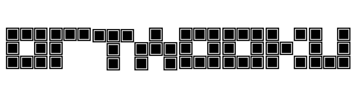 Blocky Outlined  Free Fonts Download