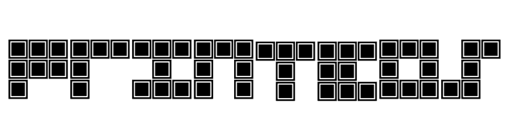 Blocky Outlined  Free Fonts Download