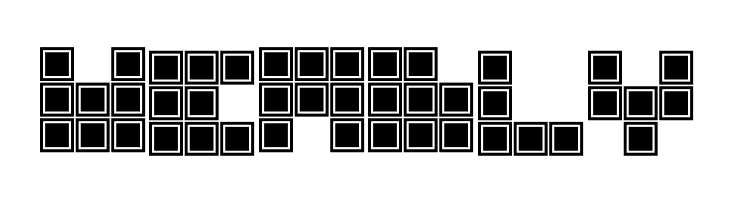 Blocky Outlined  Free Fonts Download