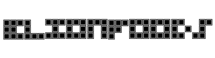Blocky Outlined  Free Fonts Download