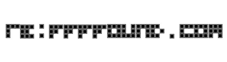 Blocky Outlined  Free Fonts Download