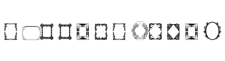 Vintage Frames 8  Free Fonts Download