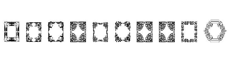 Vintage Frames 8  Free Fonts Download